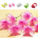 Maxbell 900 Pieces Multicolor Flower Stamens Double Buds Artificial Flower Making