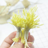 Maxbell 900 Pieces Multicolor Flower Stamens Double Buds Artificial Flower Making