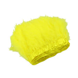 Maxbell 2m Turkey Feather Fringe Trims Lace Ribbon Sewing Decoration yellow