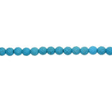 Maxbell A Strand of 34 Pieces Green Howlite Turquoise Faceted Round Loose Beads 12mm