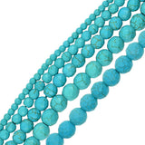 Maxbell A Strand of 34 Pieces Green Howlite Turquoise Faceted Round Loose Beads 12mm