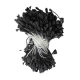 Maxbell A Bundle of 320 Pcs Artificial Matte Double Heads Flower Rose Black
