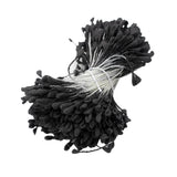 Maxbell A Bundle of 320 Pcs Artificial Matte Double Heads Flower Rose Black