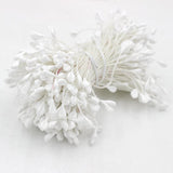 Maxbell A Bundle of 320 Pcs Artificial Matte Double Heads Flower Rose White