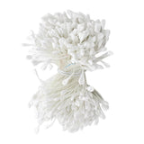 Maxbell A Bundle of 320 Pcs Artificial Matte Double Heads Flower Rose White