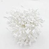 Maxbell A Bundle of 320 Pcs Artificial Matte Double Heads Flower Rose White