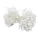 Maxbell A Bundle of 320 Pcs Artificial Matte Double Heads Flower Rose White