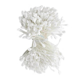 Maxbell A Bundle of 320 Pcs Artificial Matte Double Heads Flower Rose White