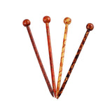 Maxbell 10 Pieces Retro Wooden Hairpin Woman Hair Stick Headdress Jewelry Craft 13cm