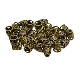 Maxbell 60 Pieces Alloy Plated Filigree Evil Eye Caps Focal Tassel End Caps Bead Cap