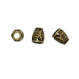 Maxbell 60 Pieces Alloy Plated Filigree Evil Eye Caps Focal Tassel End Caps Bead Cap