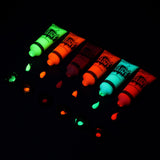 Maxbell 6 Colors UV Glow Neon Face Body Paint Tube Fluorescent Paints for Makeup