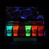 Maxbell 6 Colors UV Glow Neon Face Body Paint Tube Fluorescent Paints for Makeup