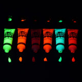 Maxbell 6 Colors UV Glow Neon Face Body Paint Tube Fluorescent Paints for Makeup