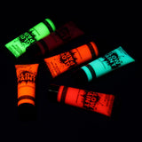 Maxbell 6 Colors UV Glow Neon Face Body Paint Tube Fluorescent Paints for Makeup