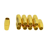 Maxbell 20 Sets Jewelry Findings Leather Cord End Magnetic Clasp Hole Size 4mm