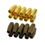 Maxbell 20 Sets Jewelry Findings Leather Cord End Magnetic Clasp Hole Size 4mm