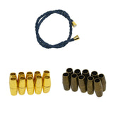 Maxbell 20 Sets Jewelry Findings Leather Cord End Magnetic Clasp Hole Size 4mm