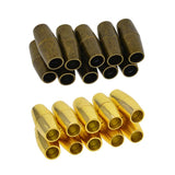 Maxbell 20 Sets Jewelry Findings Leather Cord End Magnetic Clasp Hole Size 4mm