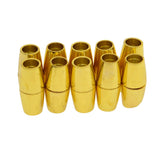 Maxbell 20 Sets Jewelry Findings Leather Cord End Magnetic Clasp Hole Size 4mm