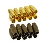 Maxbell 20 Sets Jewelry Findings Leather Cord End Magnetic Clasp Hole Size 4mm