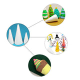 Maxbell 15Pcs Cone Shaped Styrofoam Foam Ornaments for Handmade DIY Modelling Crafts