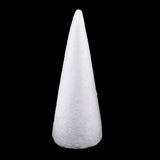 Maxbell 15Pcs Cone Shaped Styrofoam Foam Ornaments for Handmade DIY Modelling Crafts