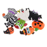 Maxbell 10 Pieces HALLOWEEN Resin Flatback Cabochon for DIY Hair Bow Center Crafts