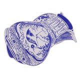 Maxbell 8pcs Blue and White Porcelain Vase Cardboard Post Decorations Hallway Decals