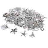 Maxbell 60Pcs Tibetan Silver Alloy Ocean Series Charms Pendants For Jewelry Findings - Aladdin Shoppers