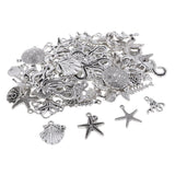 Maxbell 60Pcs Tibetan Silver Alloy Ocean Series Charms Pendants For Jewelry Findings - Aladdin Shoppers