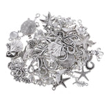 Maxbell 60Pcs Tibetan Silver Alloy Ocean Series Charms Pendants For Jewelry Findings - Aladdin Shoppers