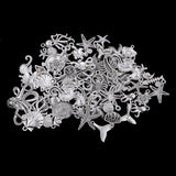 Maxbell 60Pcs Tibetan Silver Alloy Ocean Series Charms Pendants For Jewelry Findings - Aladdin Shoppers