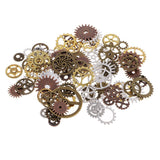 Maxbell 100g/Pack Punk Style Alloy Mechanical Gear Pendant DIY Jewelry Making Charms for DIY Necklace Bracelet Earrings Jewelry - Aladdin Shoppers