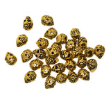 Maxbell 30 Pieces Alloy Charm Beads Spacers for Jewelry Making Crafts antique gold