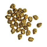 Maxbell 30 Pieces Alloy Charm Beads Spacers for Jewelry Making Crafts antique gold