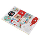 Maxbell 12Pc 2018 Christmas Series Gold Stamping Self Adhesive Sticker  Santa Claus