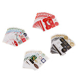 Maxbell 12Pc 2018 Christmas Series Gold Stamping Self Adhesive Sticker  Santa Claus