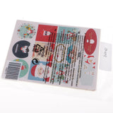 Maxbell 12Pc 2018 Christmas Series Gold Stamping Self Adhesive Sticker  Santa Claus