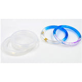 Maxbell 6Set Silicone Mold Jewelry Making Bracelet Bangle Mould For Resin Flower DIY
