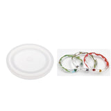 Maxbell 6Set Silicone Mold Jewelry Making Bracelet Bangle Mould For Resin Flower DIY