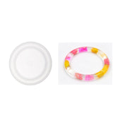 Maxbell 6Set Silicone Mold Jewelry Making Bracelet Bangle Mould For Resin Flower DIY