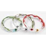 Maxbell 6Set Silicone Mold Jewelry Making Bracelet Bangle Mould For Resin Flower DIY