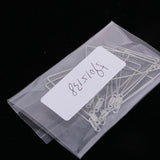 Maxbell 10 Pieces Women Detachable Triangle Hoop Dangle Pendant Earrings Ear Studs