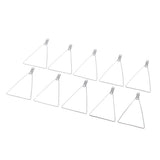 Maxbell 10 Pieces Women Detachable Triangle Hoop Dangle Pendant Earrings Ear Studs