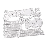 Maxbell Words Metal Scrapbooking Cutting Dies Embossing Stencils Template DIY Cards