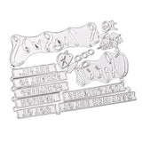 Maxbell Words Metal Scrapbooking Cutting Dies Embossing Stencils Template DIY Cards