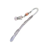 Maxbell 24 Pieces Tibetan Silver Angel  Wing Charms Glass Pendant Bead multi-colored