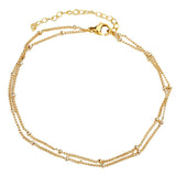 Maxbell Multi-Strand Copper Bracelet Anklet Chain Clips Jewelry Making Chain gold