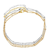 Maxbell Multi-Strand Copper Bracelet Anklet Chain Clips Jewelry Making Chain gold